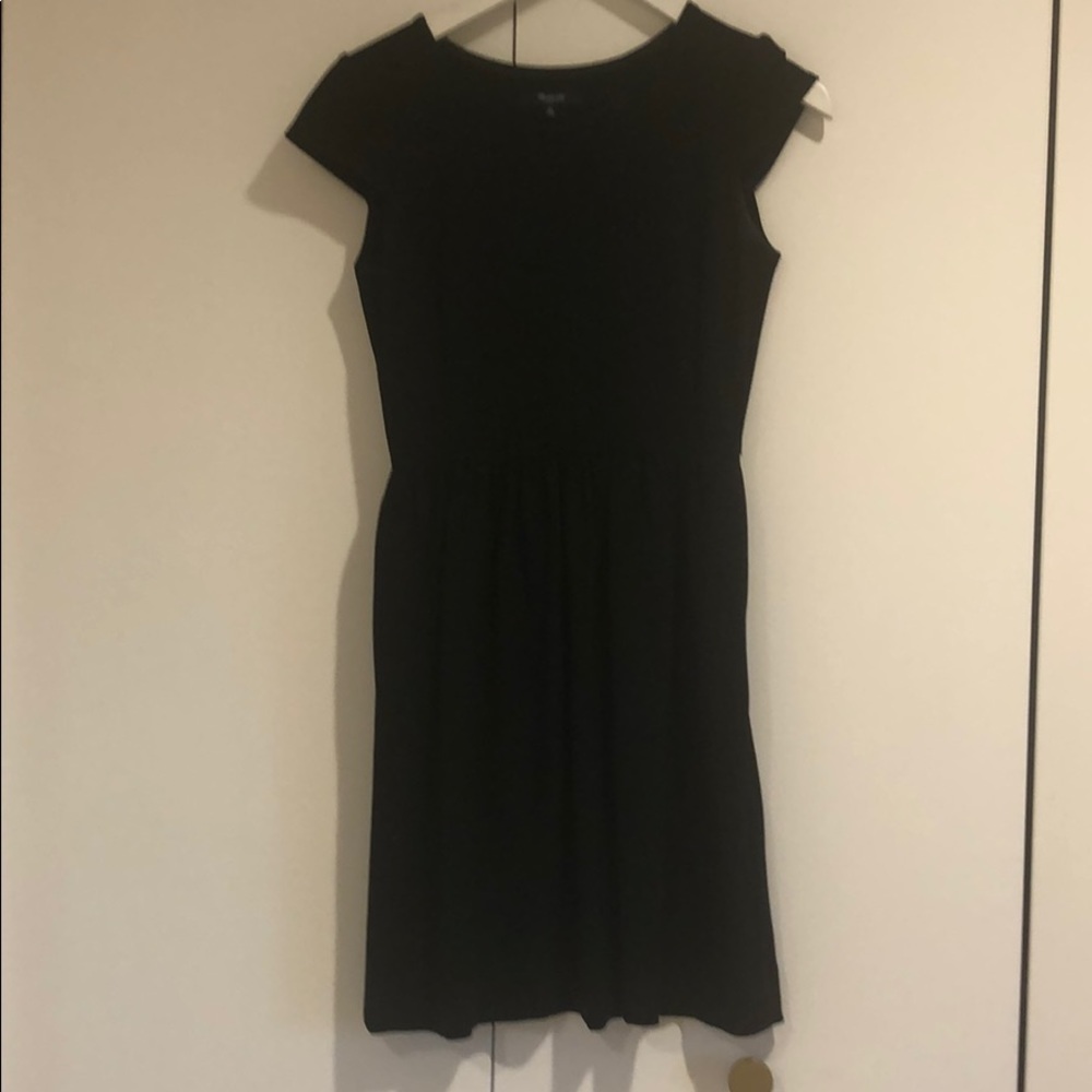 Basic black Madewell cap  sleeve dress